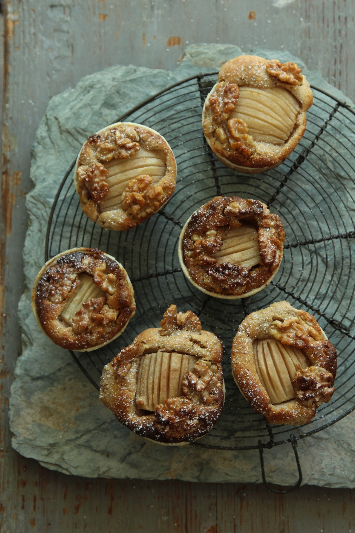 Theresas Küche - Birnenmuffins mit Walnusskruste