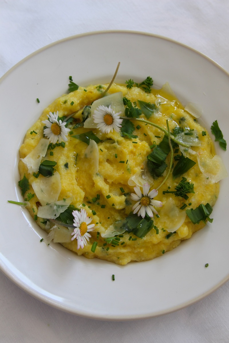 Theresas Küche - Bärlauch-Zitronen-Polenta