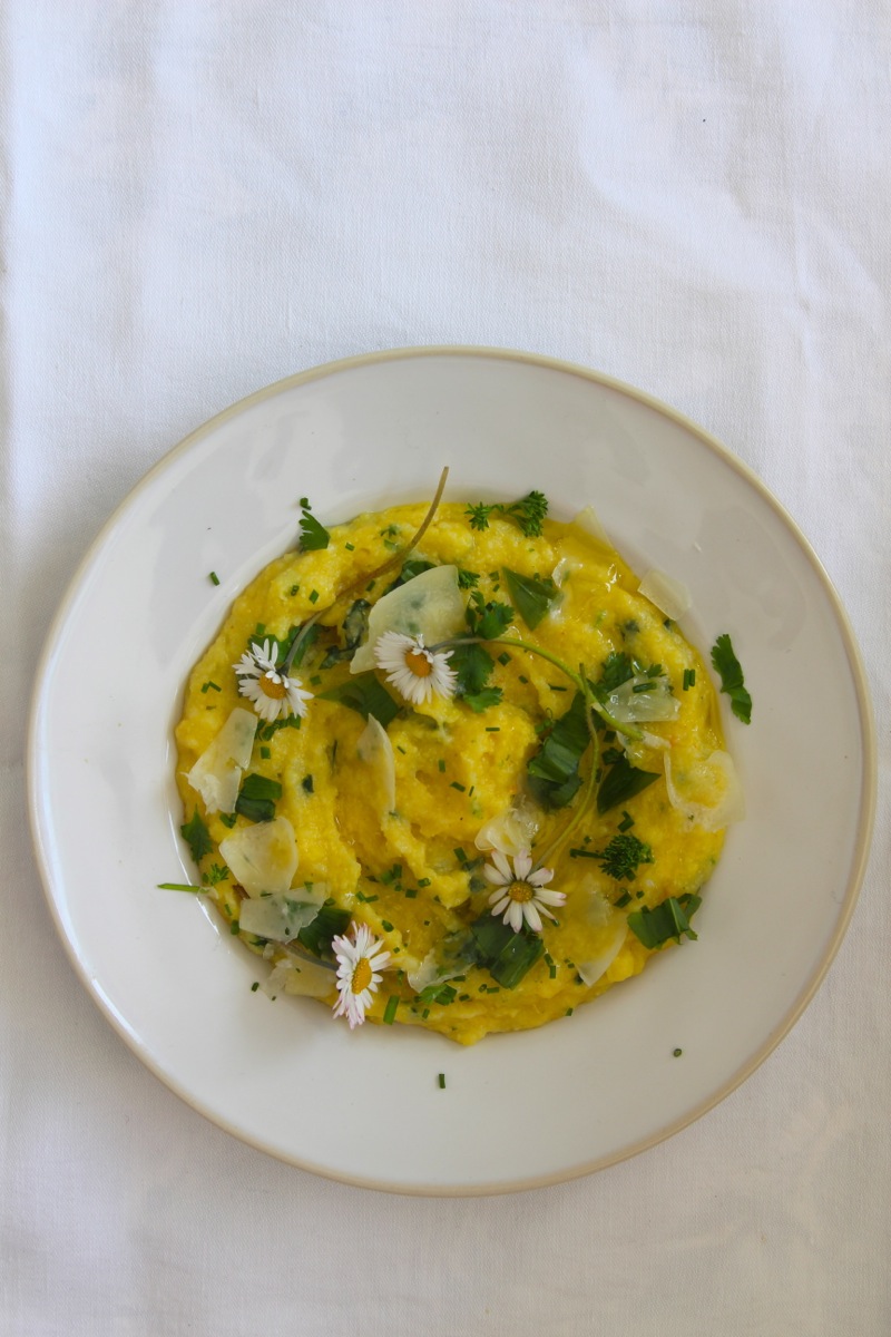 Theresas Küche - Bärlauch-Zitronen-Polenta