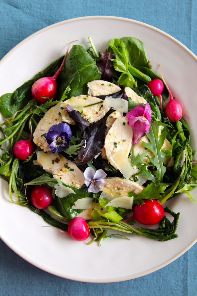 Theresas Küche - Frühlingshafter Caesar-Salat mit gebratenen Radieschen