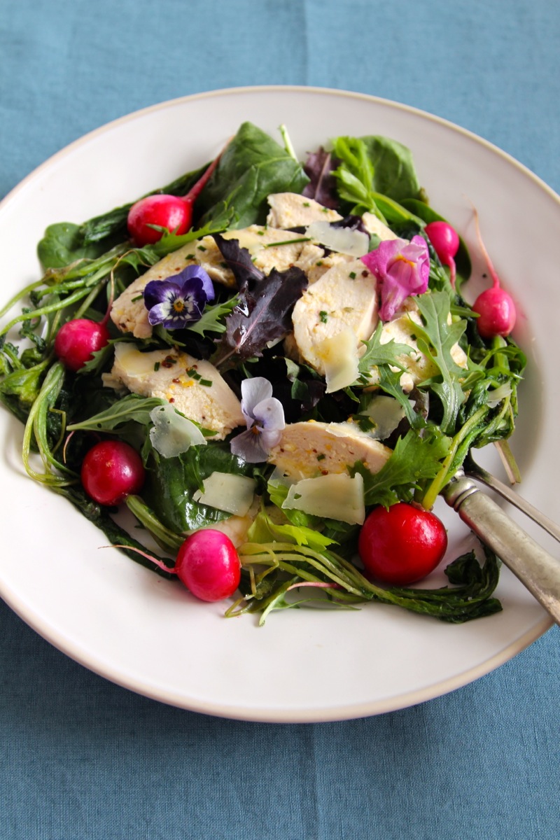 Theresas Küche - Frühlingshafter Caesar-Salat mit gebratenen Radieschen
