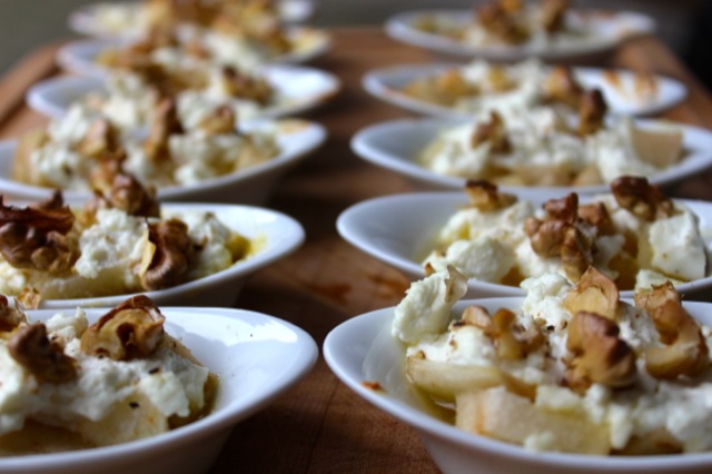Theresas Küche - Warmer Ziegenkäse auf der Honigbirne
